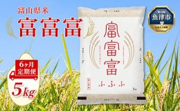 【ふるさと納税】【6ヶ月定期便】富山米「富富富」5kg（白米）