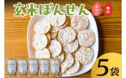 【ふるさと納税】玄米ぽんせん(薄切り･無塩)30g入り5袋セット mi0100-0001-5