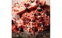 【ふるさと納税】割れチョコ 贅沢ベリーのせ 1kg