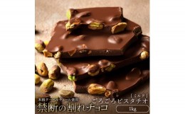 【ふるさと納税】MH140-0031_割れチョコ ごろごろピスタチオ 1kg