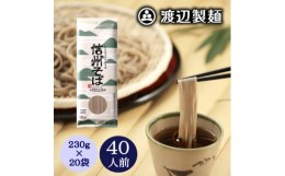 【ふるさと納税】＜2ヵ月毎定期便＞渡辺製麺の信州そば乾麺20袋入 1袋2人前(230g) 信州八ヶ岳よりお届け全3回【4050049】