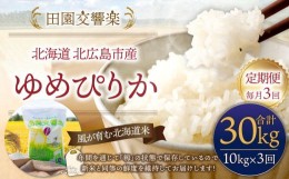 【ふるさと納税】【3回定期便】田園交響楽 ゆめぴりか 10kg  お米 精米 白米 北海道 定期便