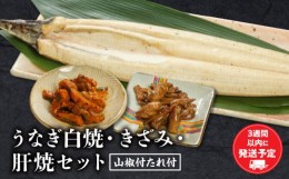 【ふるさと納税】うなぎ白焼・きざみ・肝焼きセット_M069-020