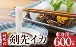 【ふるさと納税】剣先 イカ 刺身 セット 600g《対馬市》【海風商事】長崎 九州 海鮮 天ぷら [WAD020]冷凍 刺し身 剣先いか 魚介 海産物 