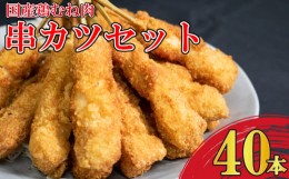 【ふるさと納税】串カツ 40本 鶏肉 むね肉 冷凍 簡単調理 国産 揚げ物 あげもの 惣菜 冷凍 そうざい おそうざい フライ カツ