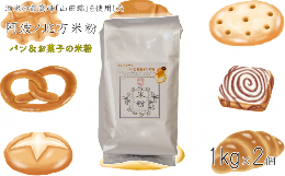 【ふるさと納税】米粉 グルテンフリー 業務用 パン お菓子 1kg × 2個 グラタン シチュー ケーキ クッキー お米 徳島県