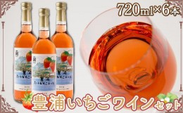 【ふるさと納税】北海道 豊浦 いちご ワインセット【6本】 【ふるさと納税 人気 おすすめ ランキング 果物 いちごイチゴ 苺 いちごワイン