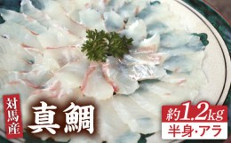 【ふるさと納税】対馬 マダイ 3枚おろし 約1.2kg《対馬市》【海風商事】国産 長崎 九州 刺身 [WAD005]冷蔵 新鮮 鮮度抜群 まだい 半身 刺