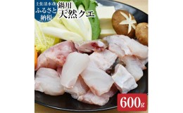 【ふるさと納税】【冷凍】簡単鍋用 天然クエ（600g/2人〜3人前）くえ 海鮮鍋 魚介 高級魚 切り身 クエしゃぶ しゃぶしゃぶ クエ鍋 天然 