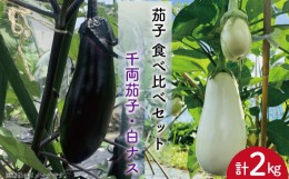 【ふるさと納税】なす 千両なす 白なす セット ミックス 2色 約2kg 詰め合わせ 新鮮 産地直送 中華 漬物 夏野菜 阿波市 徳島県