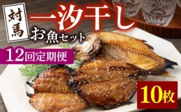 【ふるさと納税】【全12回定期便】対馬 一汐干し お魚 セット 5種10枚 詰め合わせ 《 対馬市 》【 うえはら株式会社 】新鮮 アジ 穴子 カ