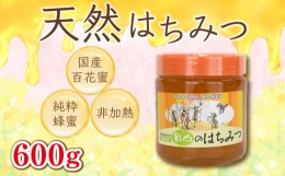 【ふるさと納税】【8月発送】 はちみつ 蜂蜜 国産 600g 非加熱 瓶入り 百花蜜 百花蜂蜜 純粋 プレゼント 贈答用 徳島県 阿波市 影山養蜂