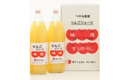 【ふるさと納税】＜2本＞朝が楽しみ!信州産りんごジュース味選(つがね農園)【1503772】