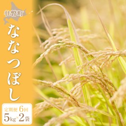 【ふるさと納税】[偶数月6回お届け]農家が自分で食べるために作ったお米　北海道壮瞥町産　ななつぼし5kg×2袋　定期便 SBTO012