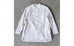 【ふるさと納税】OSOCU　知多木綿 無漂白無染色生地 バンドカラーシャツ