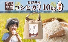 【ふるさと納税】令和5年産 コシヒカリ 白米 10kg×1袋 長野県産 米 精米 お米 ごはん ライス 甘み 農家直送 産直 信州 人気 ギフト お取