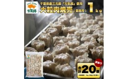 【ふるさと納税】訳あり　元気豚 大粒肉焼売 1kg(50g×20個入り)【1506265】