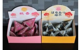 【ふるさと納税】紀州南高梅 はちみつ梅干＆桃の梅干（テトラピロー）各12個入り【US11】