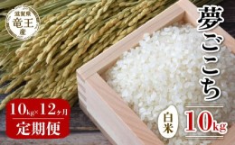 【ふるさと納税】【 先行予約 】令和6年産 新米 予約 夢ごこち 白米 10kg 定期便 12ヶ月 ゆめごこち 定期 12か月  10kg × 12回 米 滋賀