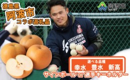 【ふるさと納税】【新高3玉 選手キーホルダー】 先行予約 徳島 インディゴソックス コラボ 梨 グッズ セット 《2024年9月下旬〜順次発送