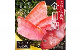 【ふるさと納税】数量限定　海鮮　金目鯛のフィーレ450g＜高知市共通返礼品＞