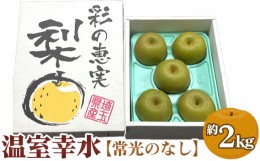 【ふるさと納税】No.488 【常光のなし】「温室幸水」〜鴻巣市産の梨〜 ／ ナシ フルーツ 果物 埼玉県 特産品