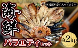 【ふるさと納税】＜毛蟹が必ず入ってます！＞海鮮バラエティーセット 約2kg(g set-16) 海鮮 セット 海鮮セット 海鮮詰め合わせ 詰め合わ