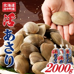 【ふるさと納税】1月〜3月発送分《先行予約・期間限定》浜中町産活あさり(500g×4袋セット)_H0023-030-01