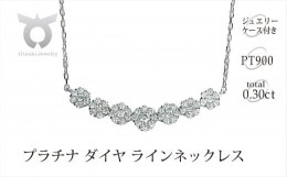 【ふるさと納税】プラチナ ダイヤ ラインネックレス 0.3CT　N376DI-P