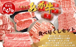 【ふるさと納税】くまもとあか牛食べ尽くしセット 《 ハンバーグ・切り落とし・すき焼きしゃぶしゃぶ用・カルビ焼肉用・肩ロースすき焼き