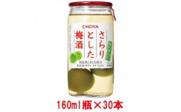 【ふるさと納税】チョーヤTheCHOYAさらりとした梅酒(梅の実入り)160ml×30本