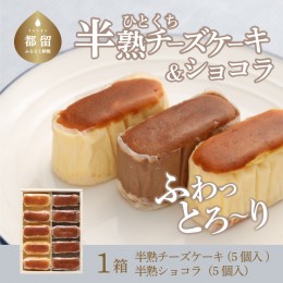 【ふるさと納税】【ギフト用】半熟チーズケーキ5個・半熟ショコラ5個（10個入り）