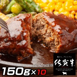 【ふるさと納税】佐賀牛入りがばいハンバーグ10個：B160-011