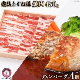 【ふるさと納税】雲仙あかね豚 焼肉＆ハンバーグセット