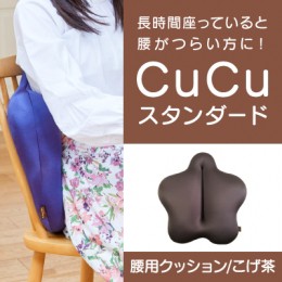 【ふるさと納税】H-21 【腰用クッション】CuCuスタンダード(こげ茶) 