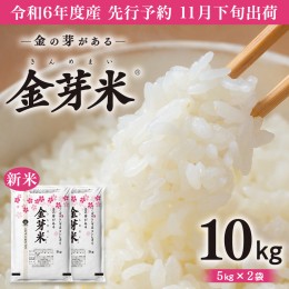 【ふるさと納税】【 令和6年産・新米 11月下旬発送 】【 金芽米 】 つくばみらい市産 コシヒカリ 5kg × 2袋 ( 計 10kg ) 金芽米 きんめ