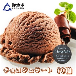 【ふるさと納税】ジェラート（チョコ）10個入り