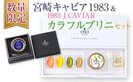 【ふるさと納税】数量限定 宮崎キャビア1983 20g & 1983J.CAVIAR カラフルブリニ セット 魚卵 魚介 魚貝 国産 おつまみ 世界三大珍味 黒