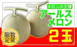 【ふるさと納税】★フルーツ王国山形★アールスメロン 秀品 2玉 約3kg 【令和6年産先行予約】FU22-710