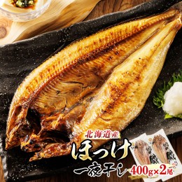 【ふるさと納税】北海道産 ほっけ 一夜干し 400g×2枚 | ホッケ おつまみ 焼魚 焼き魚 定食 魚 干物 セット ひもの 冷凍 人気の 訳あり！