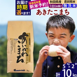 【ふるさと納税】※令和6年産 新米予約※秋田県産 あきたこまち 10kg【無洗米】(5kg小分け袋)【1回のみお届け】2024産 お米 藤岡農産