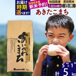 【ふるさと納税】※令和6年産 新米予約※秋田県産 あきたこまち 5kg【白米】(5kg小分け袋)【1回のみお届け】2024年産 お米 藤岡農産