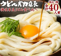 【ふるさと納税】≪自然の館≫味源 うどんバカ店長　本場讃岐の本生うどん食べ比べセット　純生タイプ【A-71】