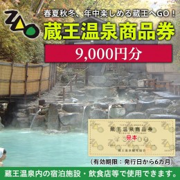 【ふるさと納税】蔵王温泉商品券 9,000円分 FY21-517