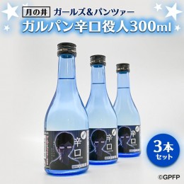 【ふるさと納税】月の井 ガルパン 辛口 役人 300ml 3本 セット 月の井 大洗 地酒 茨城 ガールズ＆パンツァー コラボ