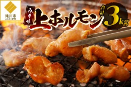 【ふるさと納税】居酒屋さ蔵濃厚みそ味上ホルモン 300g×10袋｜北海道 滝川市 肉 お肉 ホルモン 味噌ホルモン 焼肉 焼き肉 惣菜 お惣菜