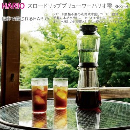 【ふるさと納税】HARIO 点滴式水出しコーヒー器具「スロードリップブリューワーハリオ 雫」［SBS-5B］_BE40 ※離島への配送不可