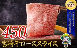 【ふるさと納税】宮崎牛ローススライス　すき焼き・鉄板焼き用