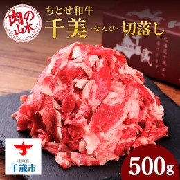 【ふるさと納税】ちとせ和牛「千美」切落し 500ｇ＜肉の山本＞