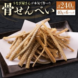 【ふるさと納税】うなぎ屋さんが本気で作った骨せんべい（40g×6パック）九州産【B551】